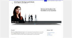 Desktop Screenshot of intelligentbackground.com